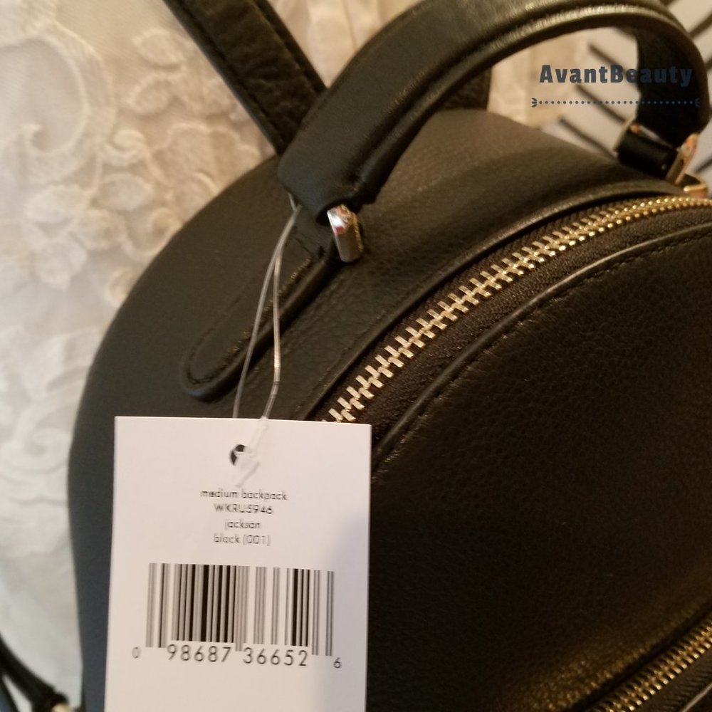 Kate Spade Jackson Medium Backpack Leather Black - Picture 5 of 9